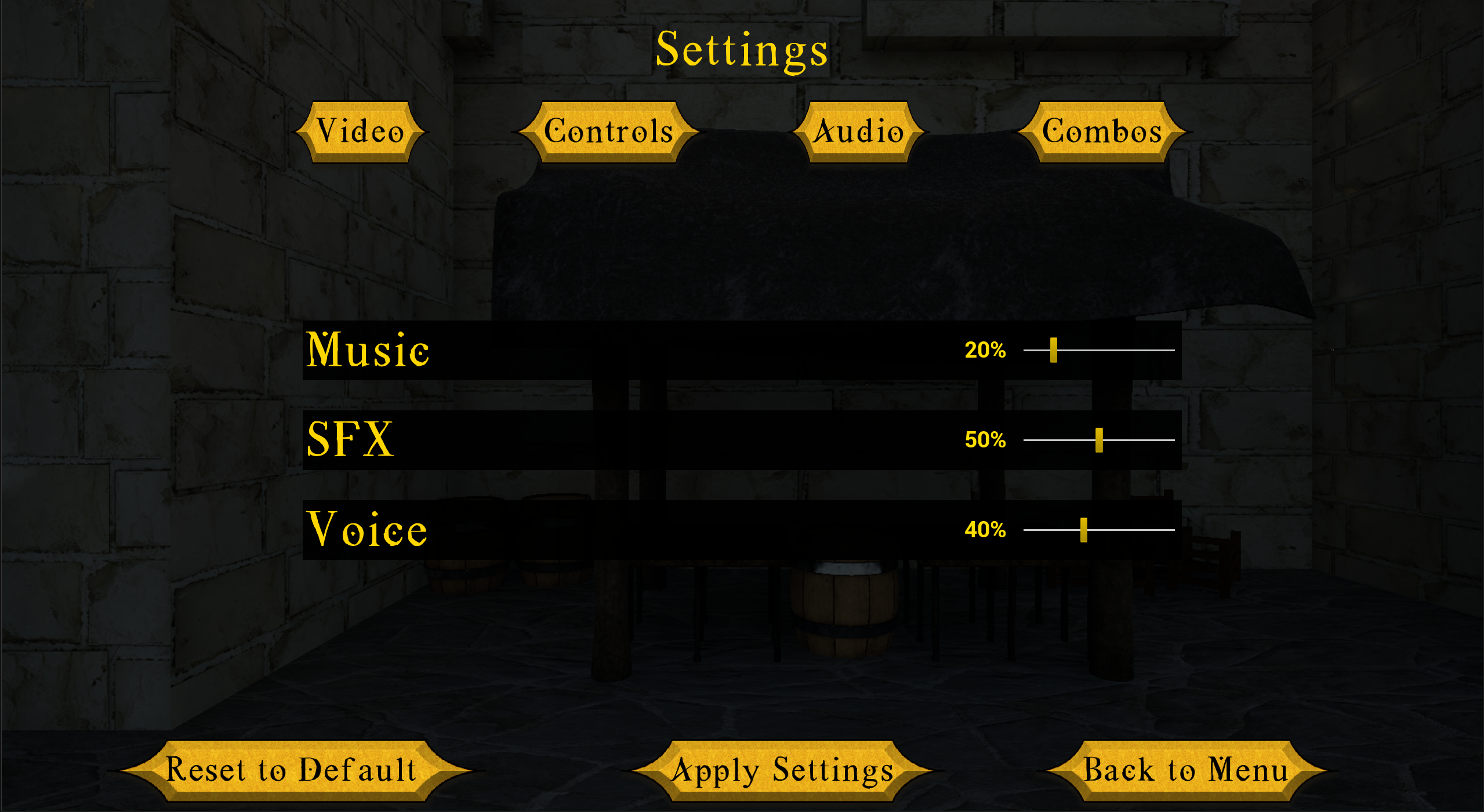 Audio Settings Version 2
